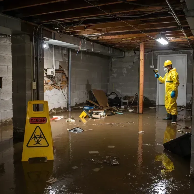 Flooded Basement Electrical Hazard in Helena Valley Southeast, MT Property